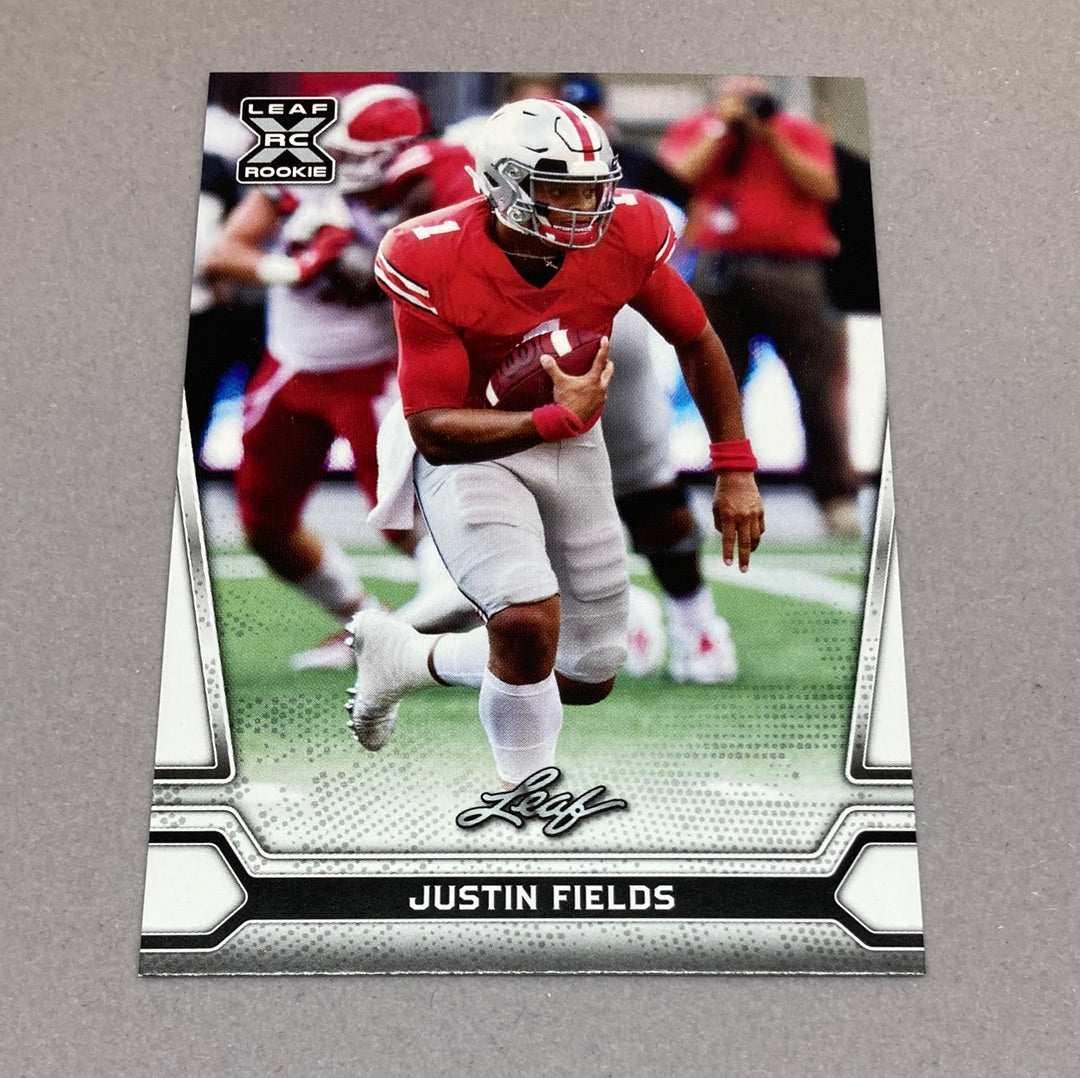 2021 Leaf Justin Fields Rookie Card Leaf