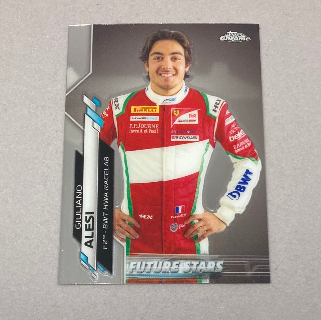 2020 Topps Chrome Giuliano Alesi #52 Base F1 Card Topps