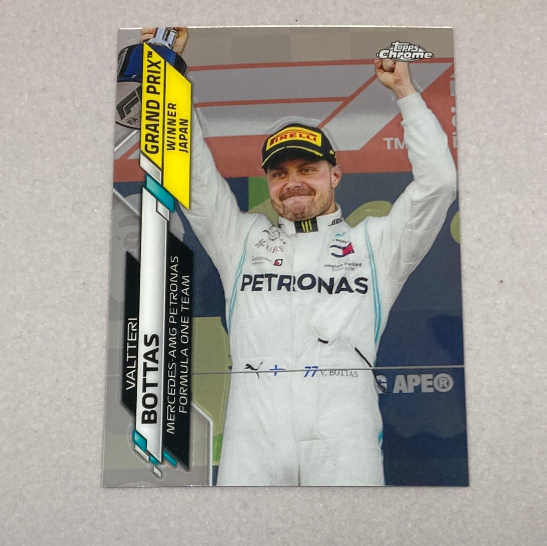 2020 Topps Chrome Valtteri Bottas Base #149 F1 Card Topps