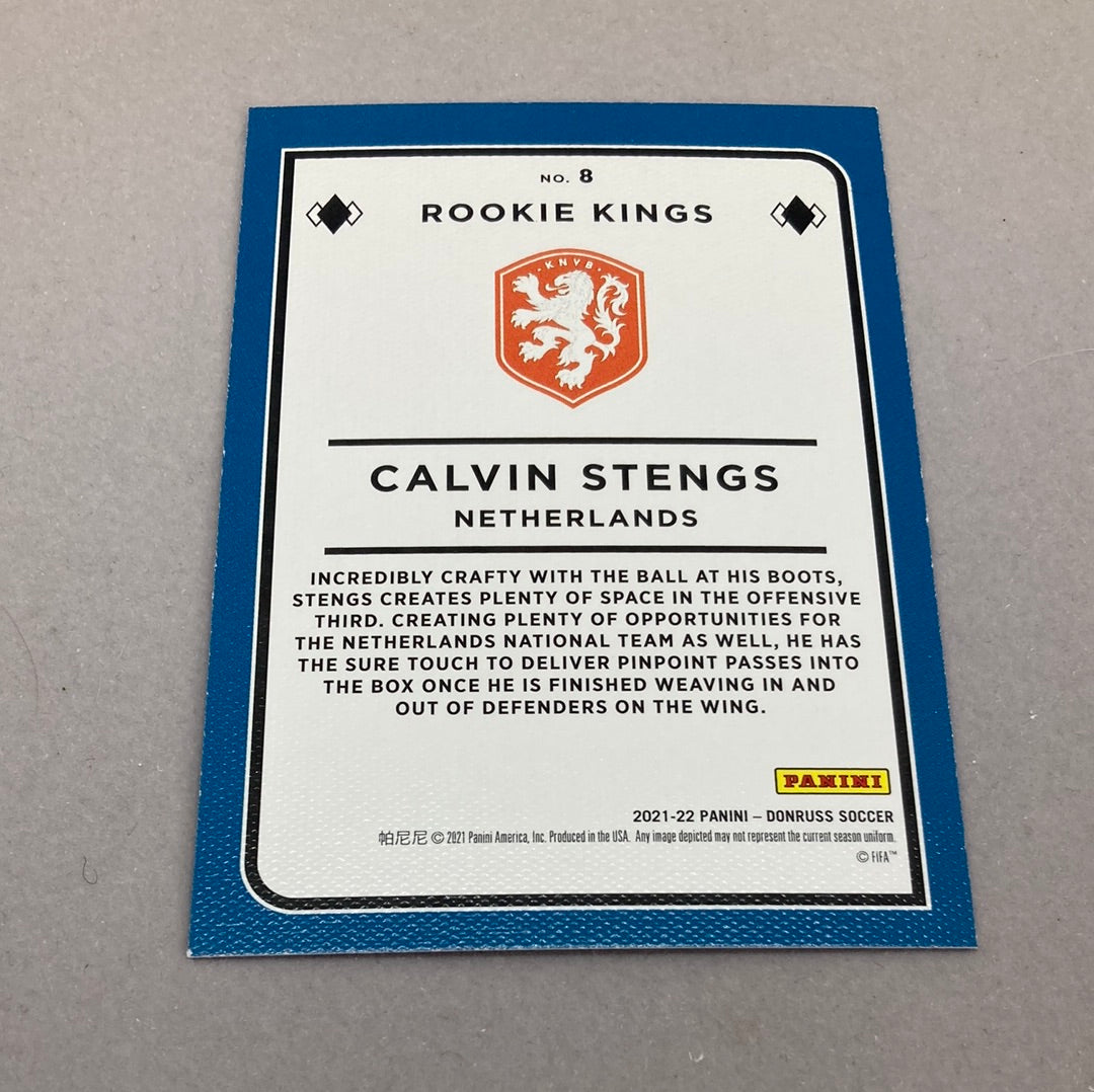 2021-22 Panini Donruss Calvin Stengs Rookie Kings Soccer Card Panini