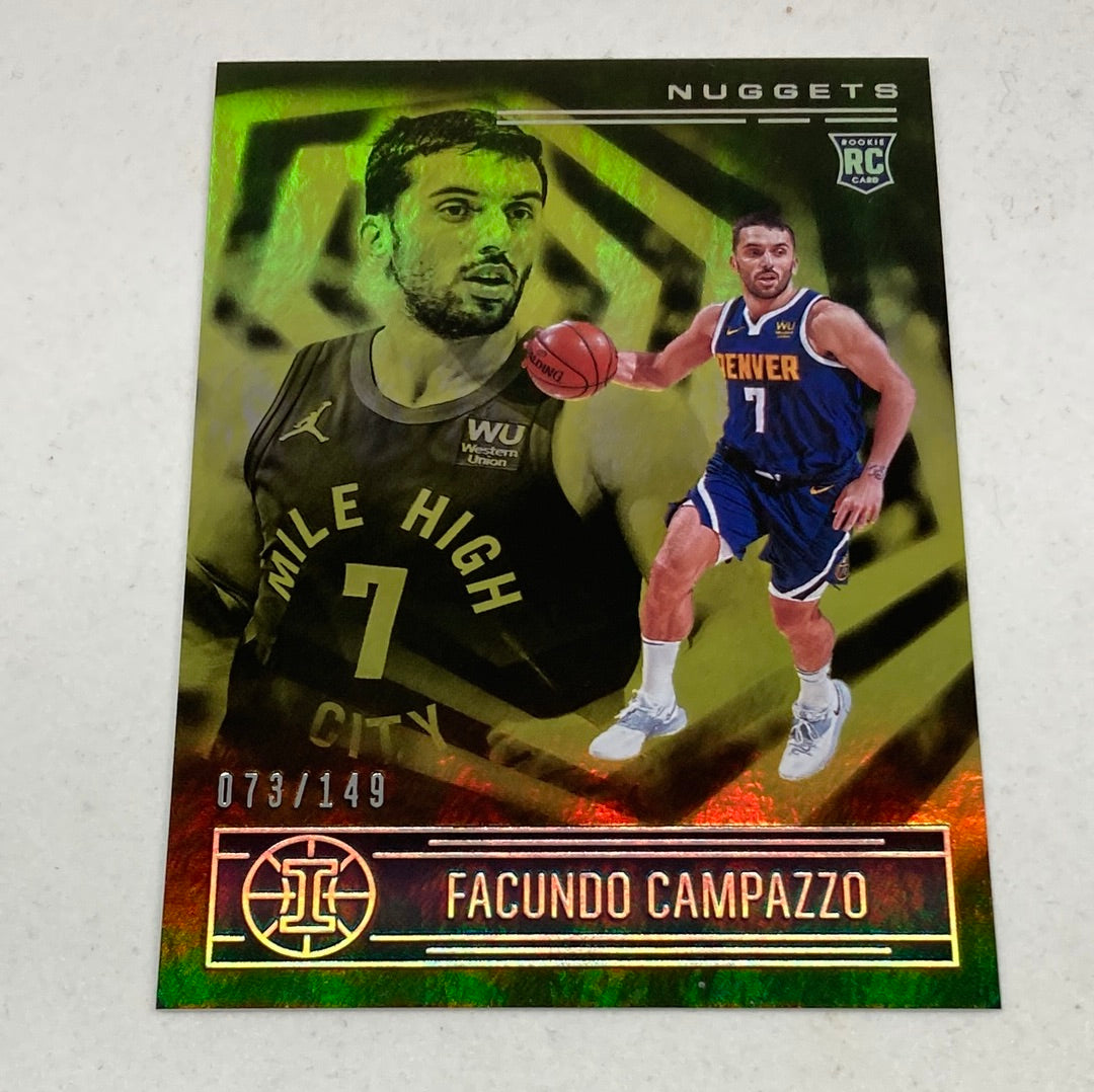 2020-21 Panini Illusions Facundo Campuzzo 73/149 Rookie Card Panini