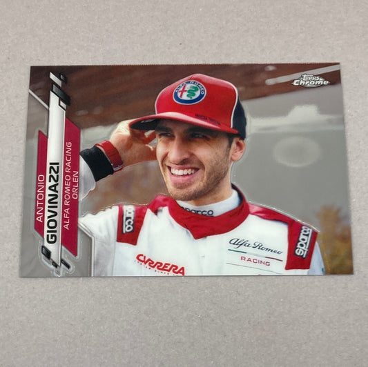 2020 Topps Chrome Antonio Giovinazzi Base #189 F1 Card Topps