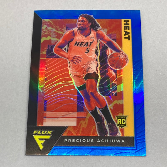 2020-21 Panini Flux Precious Achiuwa Blue Prizm Rookie Card Panini