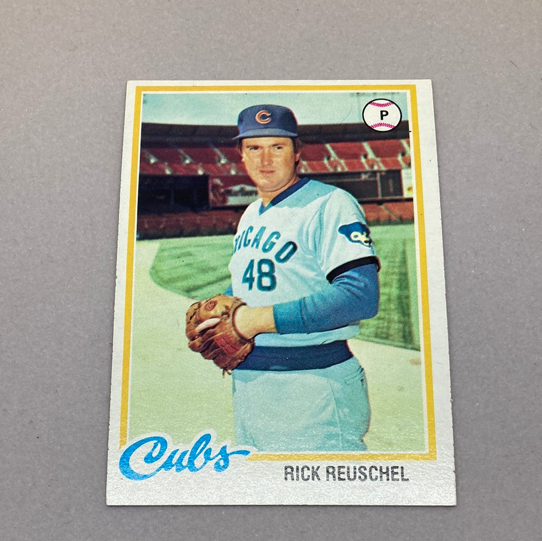 1978 Topps Baseball Rick Reuschel Baseball Card Topps
