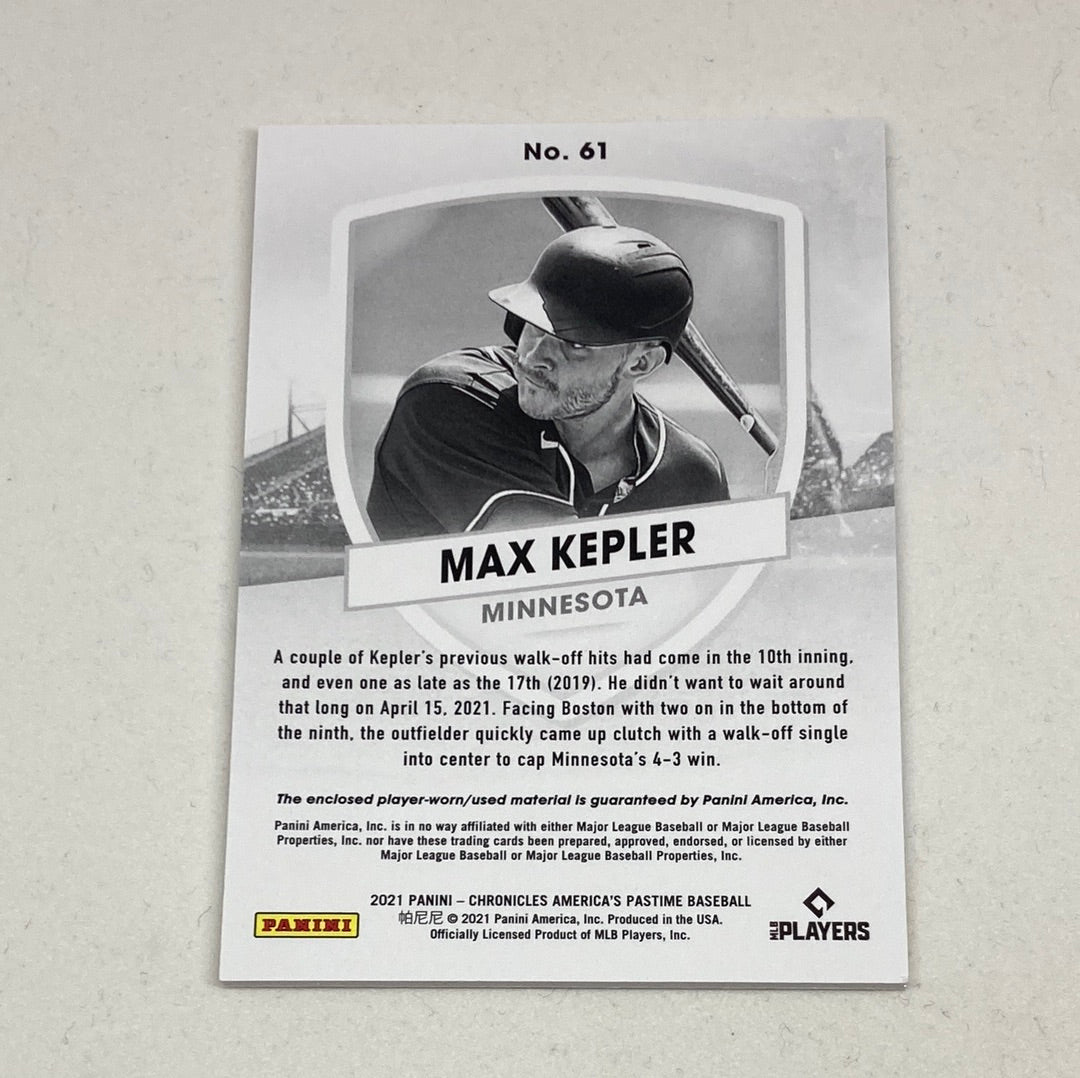 2021 Panini Chronicles Max Kepler Memorabilia/Patch Panini