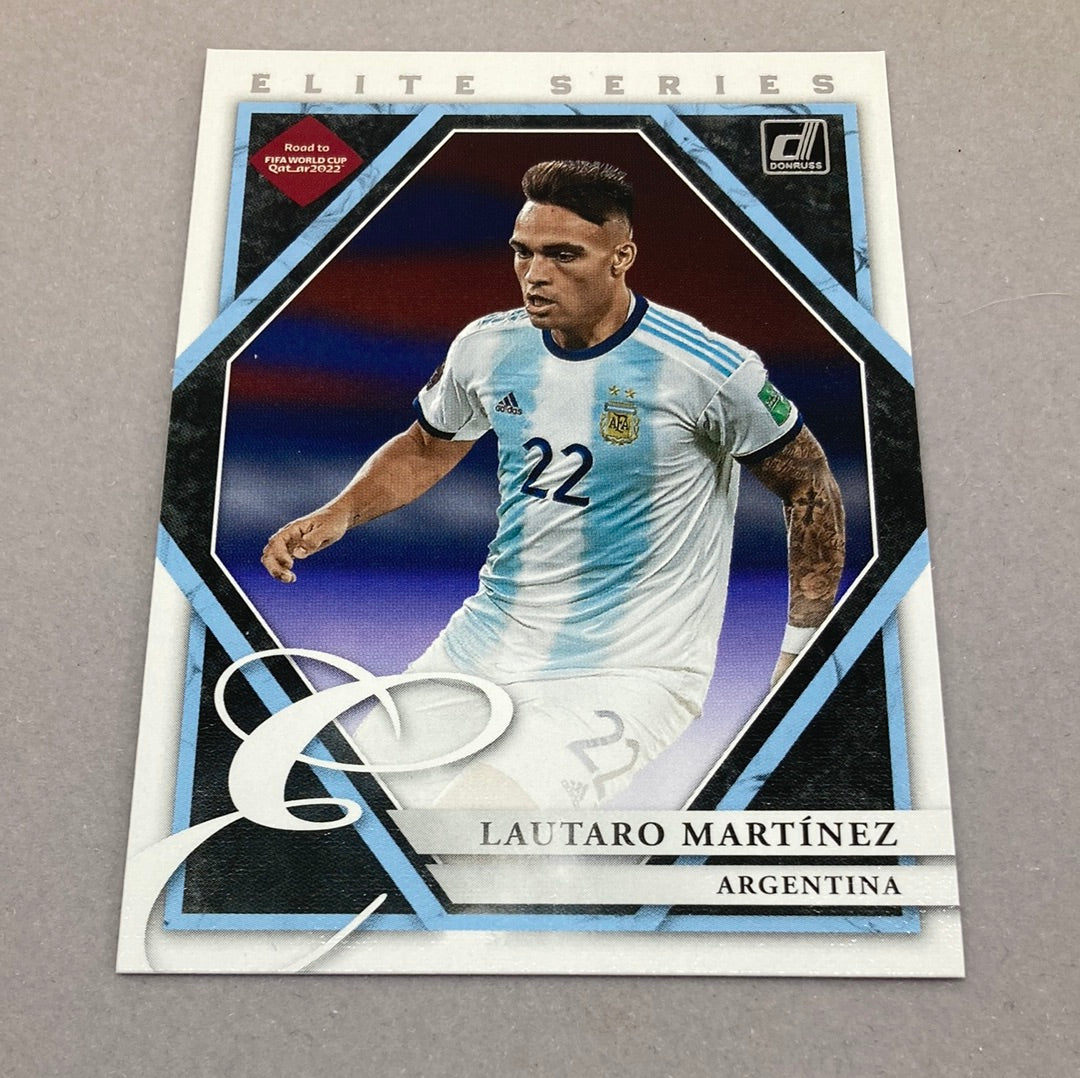 2021-22 Panini Donruss Lautaro Martinez Elite Series Rookie Soccer Card Panini