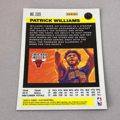 2020 - 21 Panini Flux Patrick Williams Rookie Card - ChronicCards