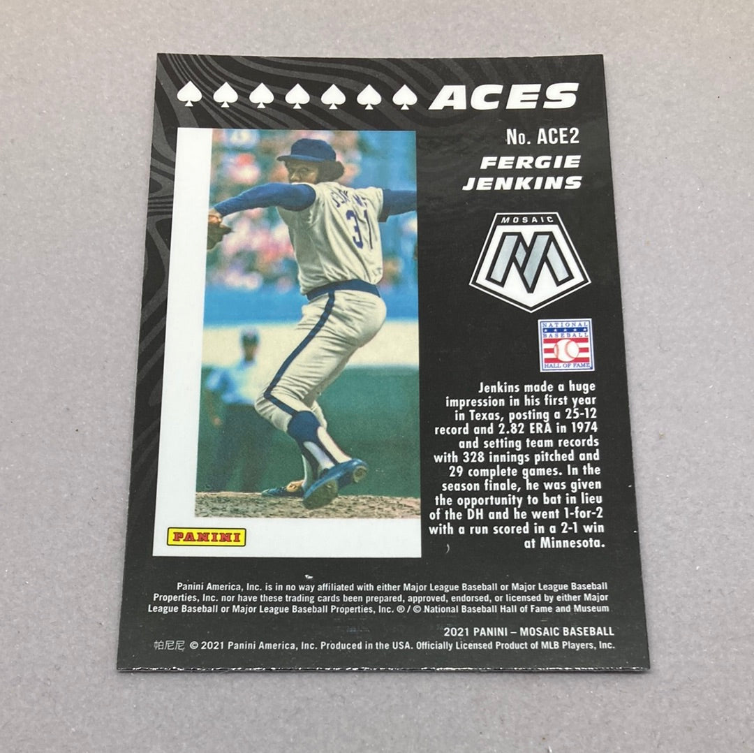 2021 Panini Mosaic Fergie Jenkins Aces Baseball Card Panini