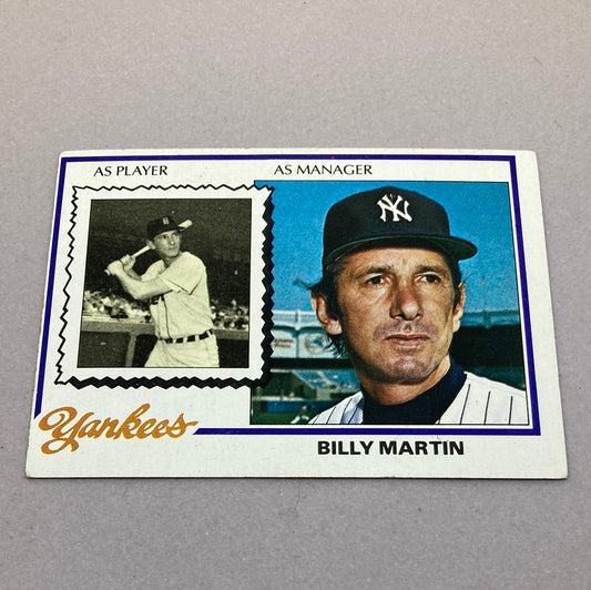 1978 Topps Baseball #721 Billy Martin Baseball Card Topps