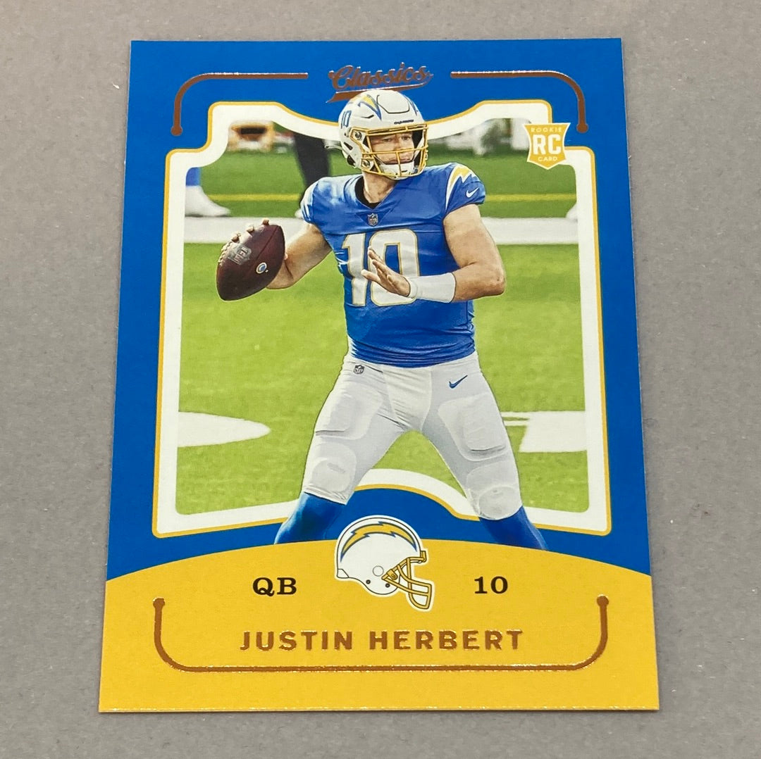 2020 Panini Chronicles Classics Justin Herbert Rookie Card Panini