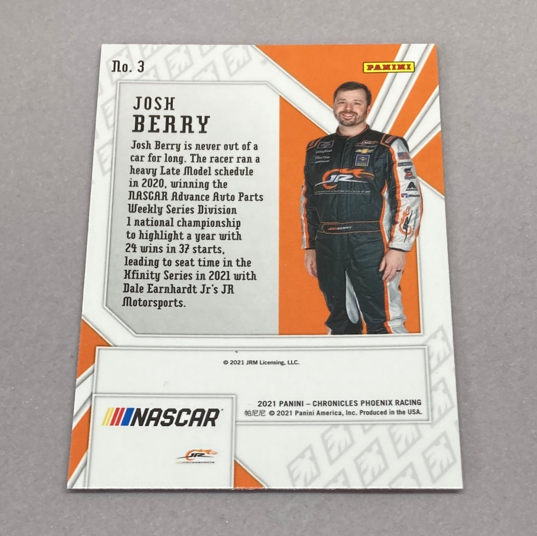 2021 Panini Chronicles Phoenix Josh Berry Nascar Card Panini