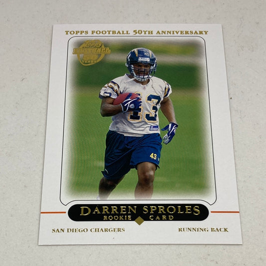 2005 Topps 50th Anniversary Darren Sproles Rookie Card Topps