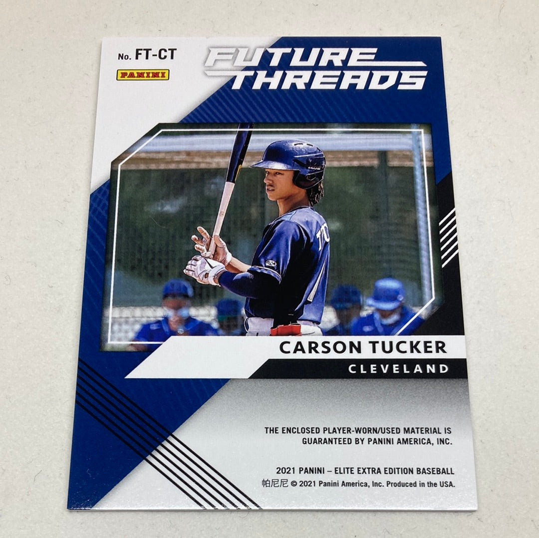 2021 Panini Elite Extra Edition Carson Tucker Future Threads Panini