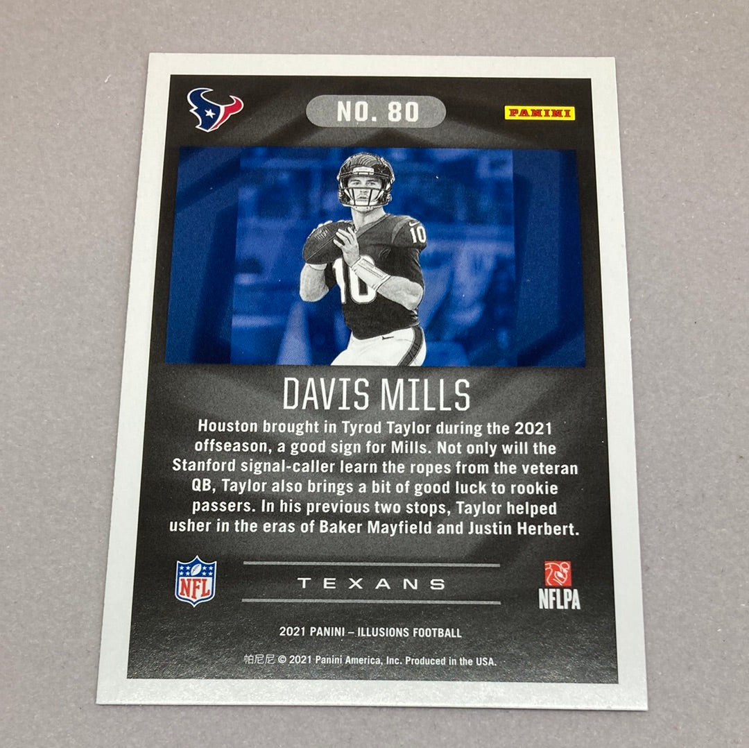 2021 Panini Illusions Davis Mills Rookie Card Panini