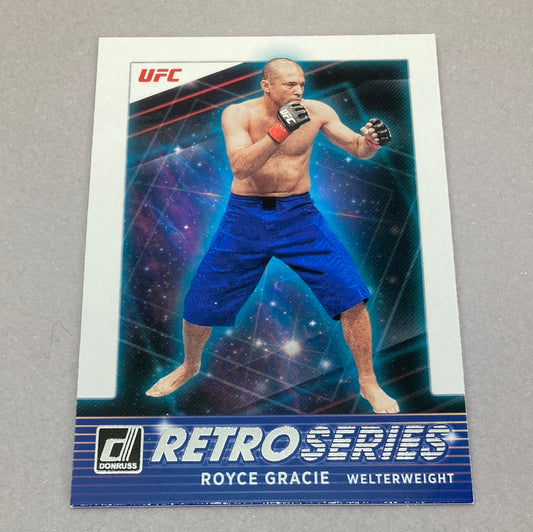 2022 Panini Donruss Royce Gracie Retro Series UFC Card Panini