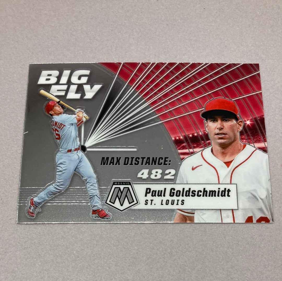 2021 Panini Mosaic Paul Goldschmidt Big Fly Baseball Card Panini