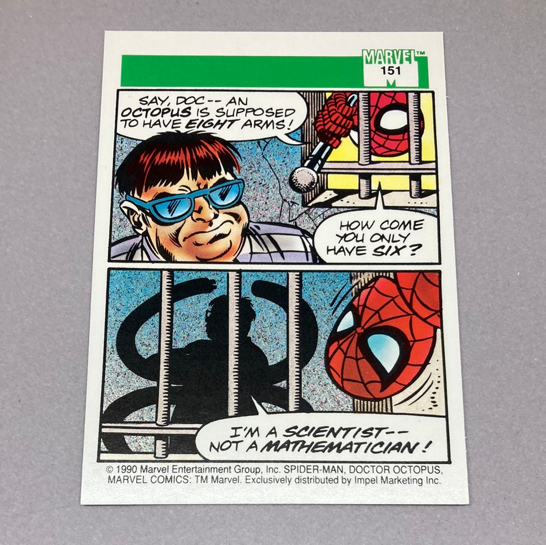 1990 Impel Marvel Spider-Man Presents: Doctor Octopus Trading Card Impel