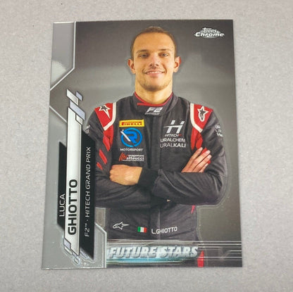2020 Topps Chrome Luca Ghiotto #58 Base F1 Card - ChronicCards