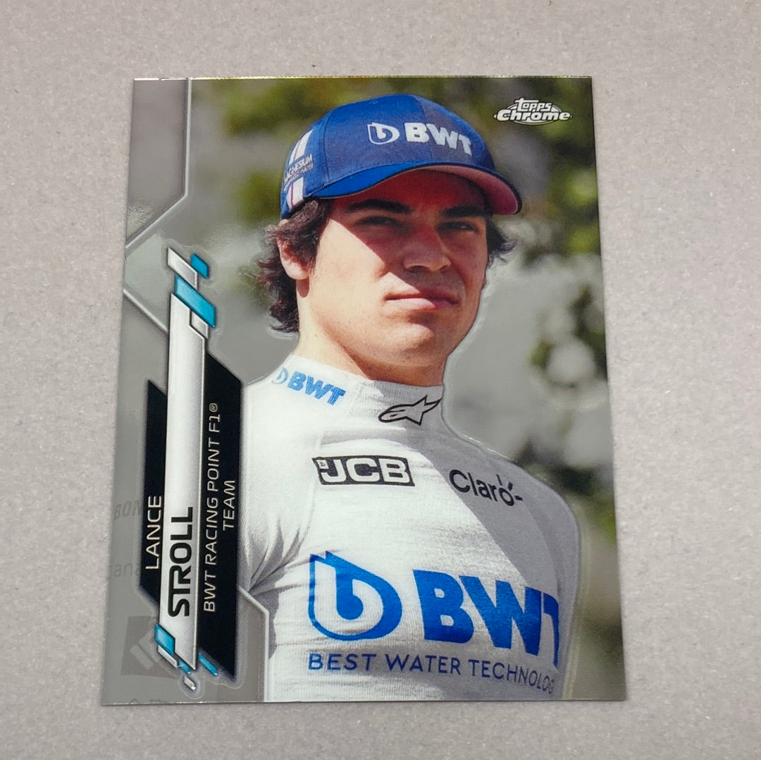 2020 Topps Chrome Lance Stroll Base #187 F1 Card Topps