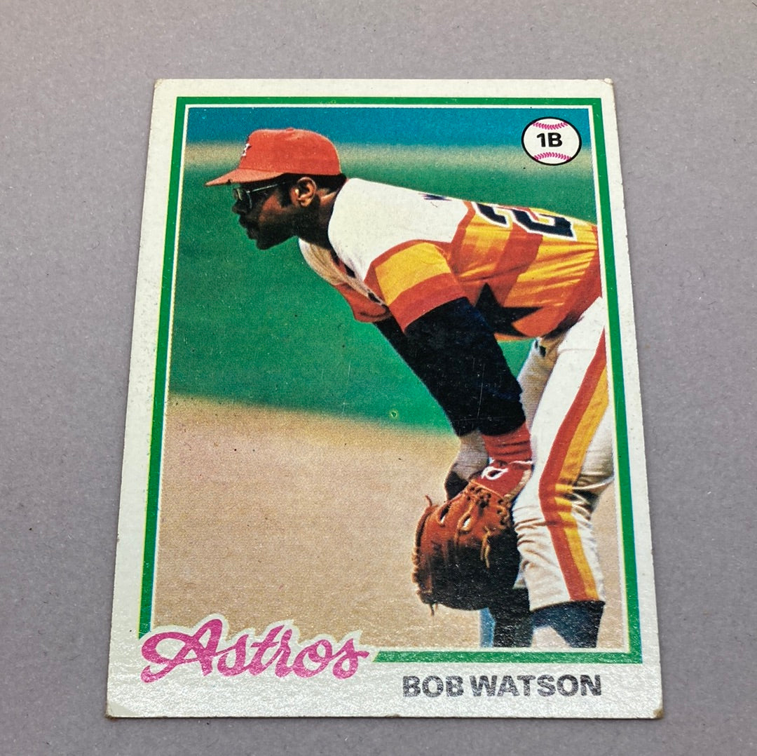 1978 Topps Baseball Bob Watson Baseball Card Topps