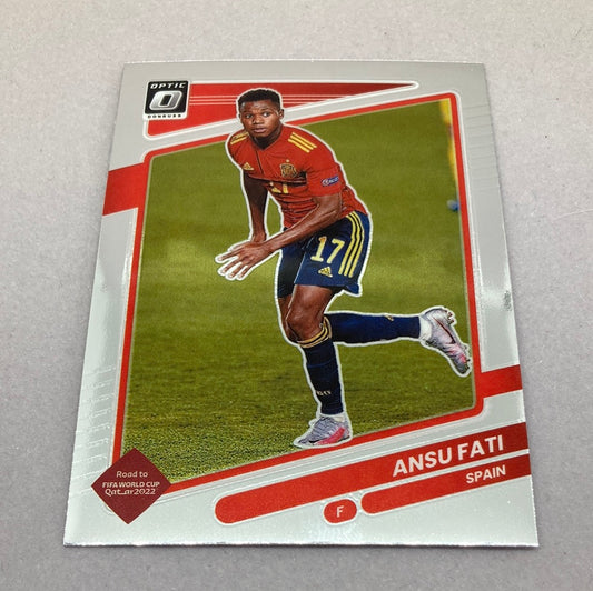 2021-22 Panini Donruss Optic Ansu Fati Soccer Card Panini