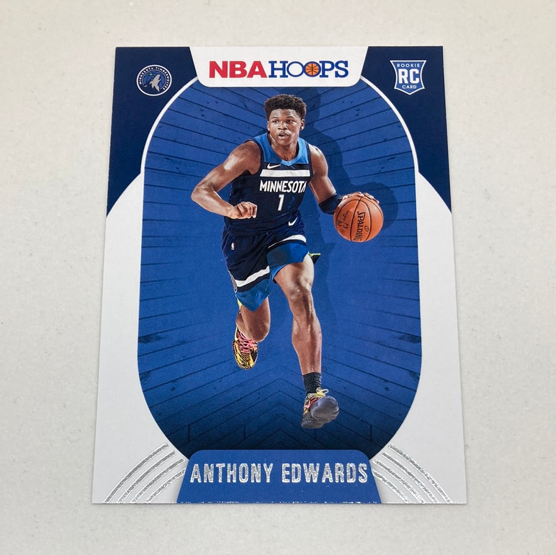 2020-21 Panini NBA Hoops Anthony Edwards Rookie Card Panini