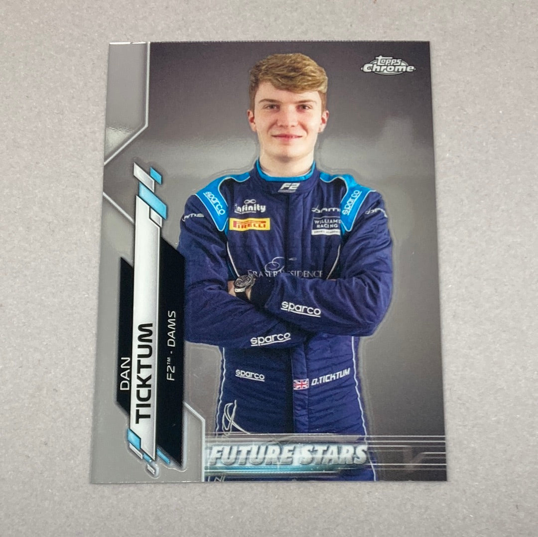 2020 Topps Chrome Dan Ticktum #42 Base F1 Card Topps