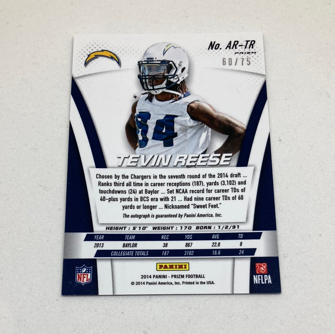 2014 Panini Prizm Tevin Reese Rookie Auto 60/75 Panini