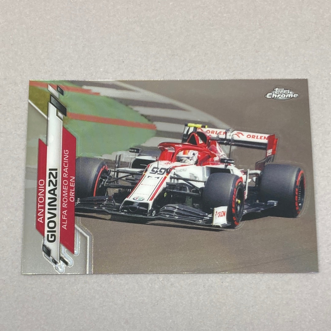 2020 Topps Chrome Antonio Giovinazzi Base #36 F1 Card Topps