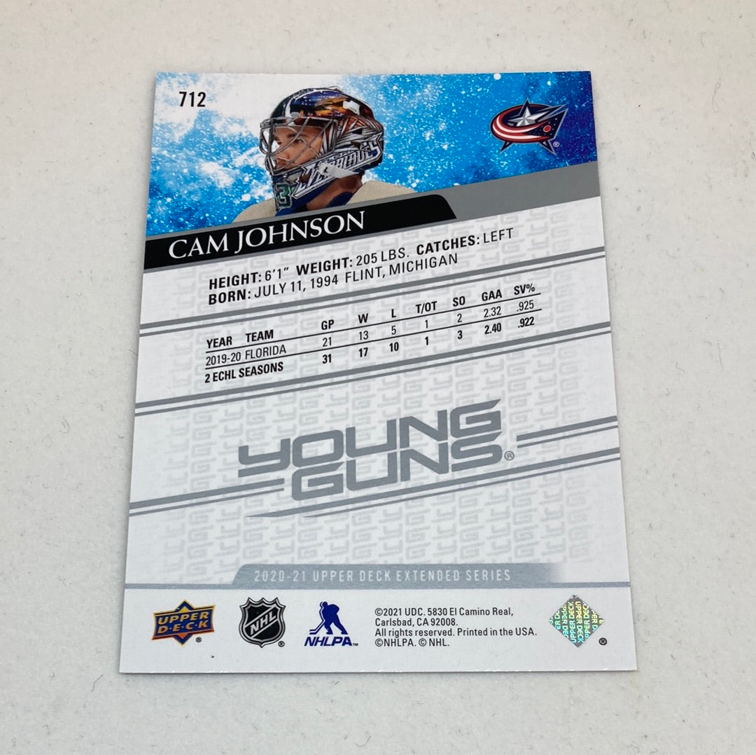 2020-21 Upper Deck Cam Johnson Young Guns Rookie Upper Deck