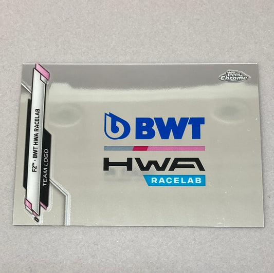 2020 Topps Chrome F2 BWT HWA Racelab #127 Base F1 Card Topps