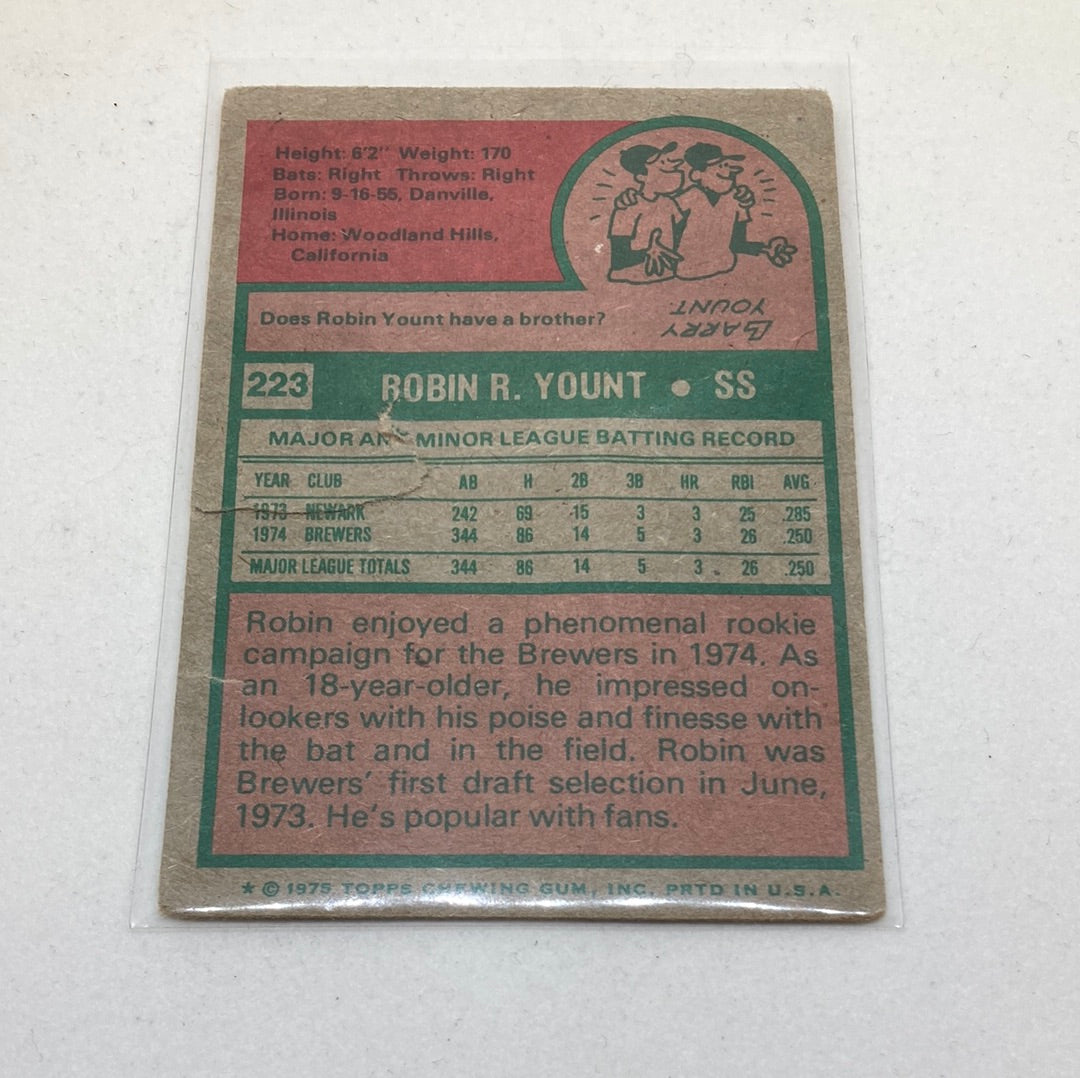 4 Vintage Baseball Cards - Nolan Ryan, Robin Yount, Bob Boone, Bruce Dal Canton - Ripped or Damaged Topps